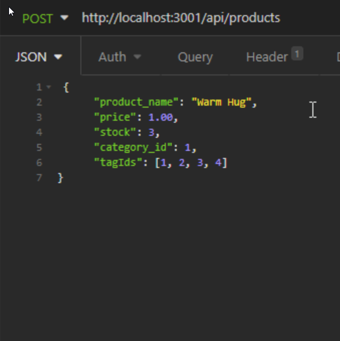E-commerce Back End